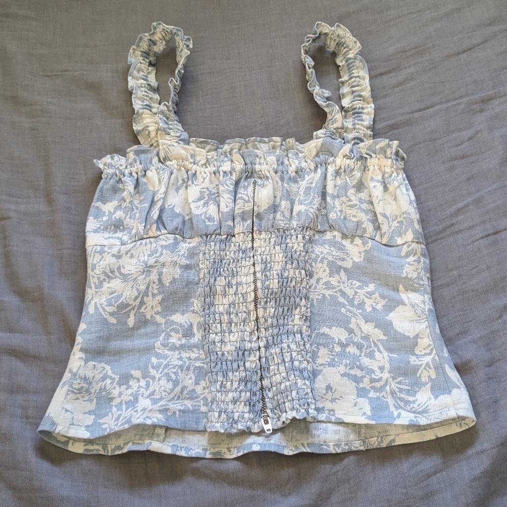Reformation Candella Linen Top - Picture 5 of 8
